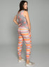 The Tie Back Tank - Pink Stripes / Pink Dots